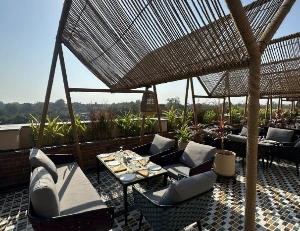The Altitude rooftop restaurant with Daman skyline view for wedding celebrations