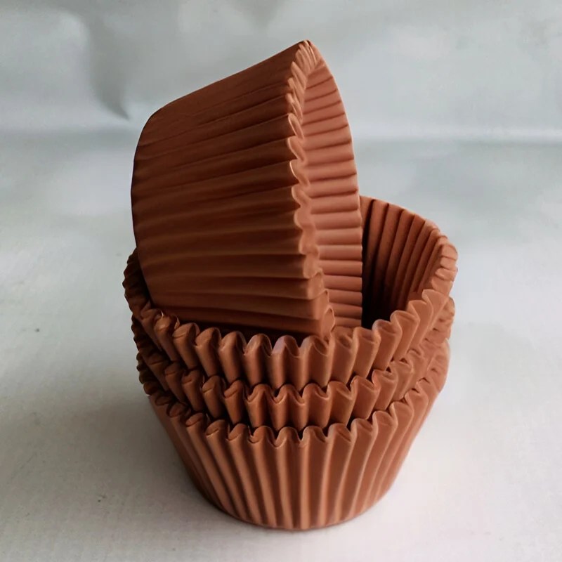 Cup Cake Liners 11 Cm Base Cm – Brown 25 Pcs In Sri Lanka