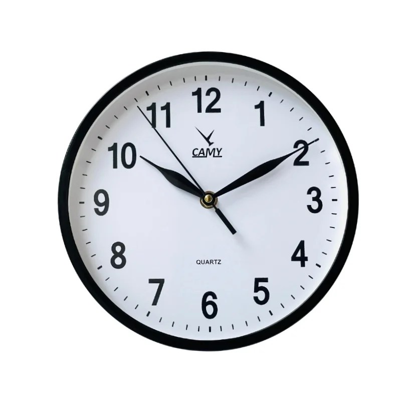 Camy Wall Clock 22.5 cm (AS-19) – Black Colour (1 Year Warranty)
