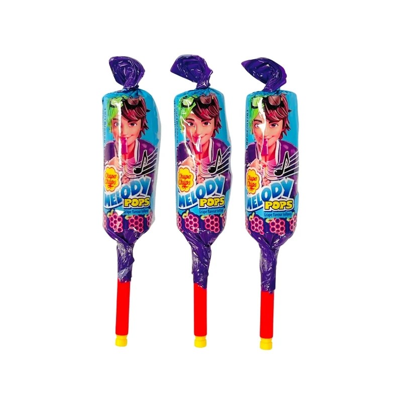 Chupa Chups Melody Pops – Grape Flavoured Lollipop 15g
