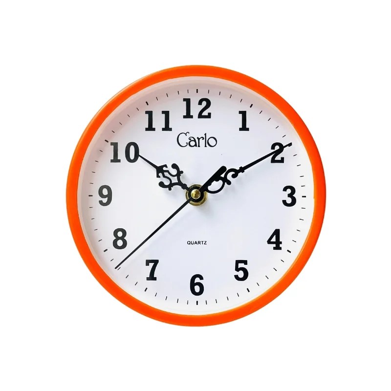 Carlo Wall Clock 16 cm (AS-S) – Orange Colour