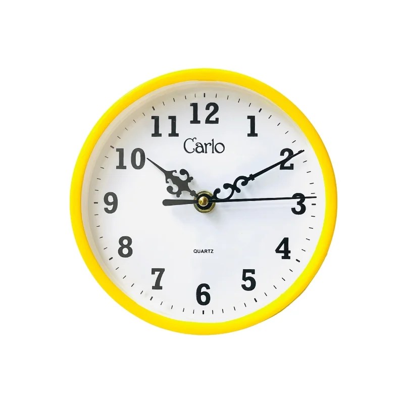 Carlo Wall Clock 16 cm (AS-S) – Yellow Colour