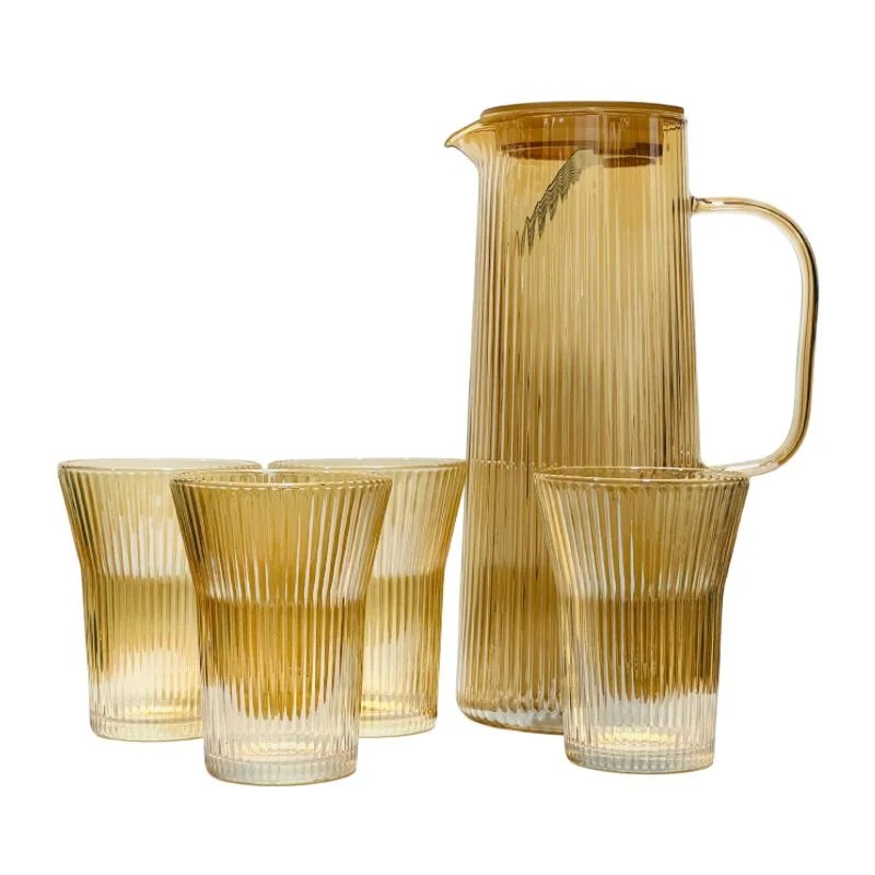 Wright 1.15L Glass Jug with 4 Glasses