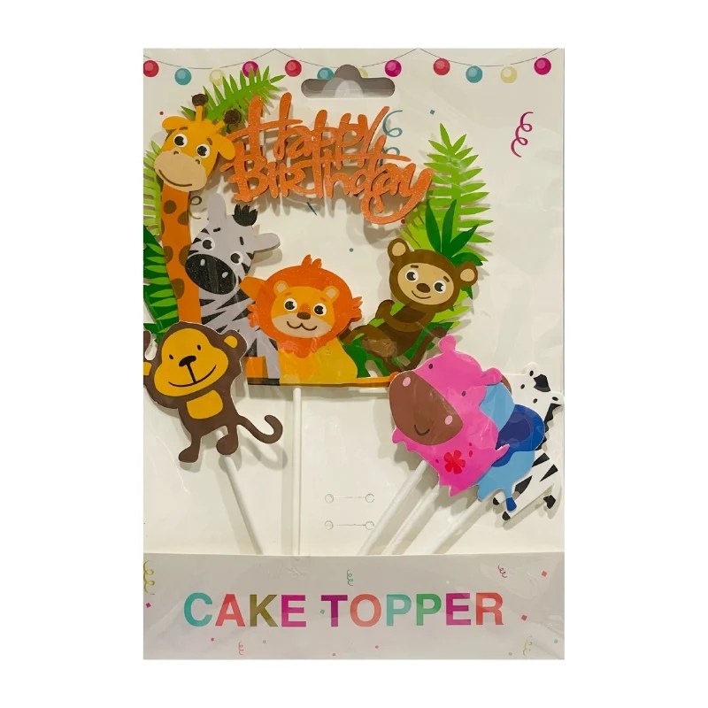 Party Toppers Set – Jungle Animals