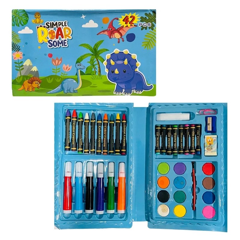 42 Piece Kids Creativity Art Set – Blue