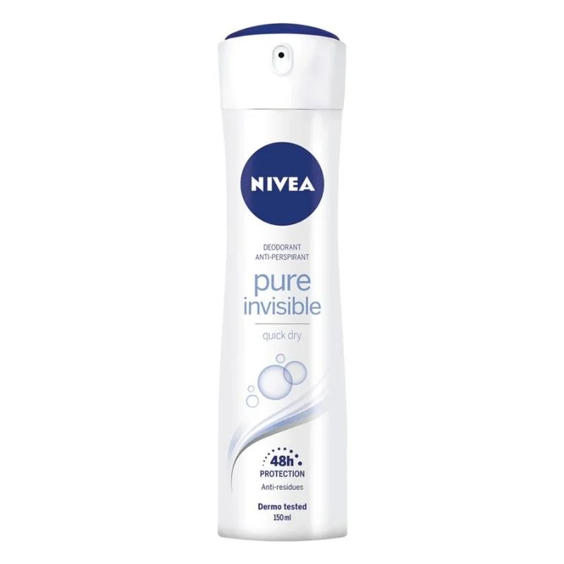 Nivea Pure Invisible Quick Dry 48H Protection Deodorant Spray 150ml