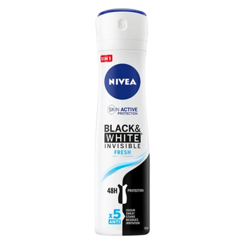 Nivea Black & White Invisible Fresh 48H Protection Deodorant Spray 150ml