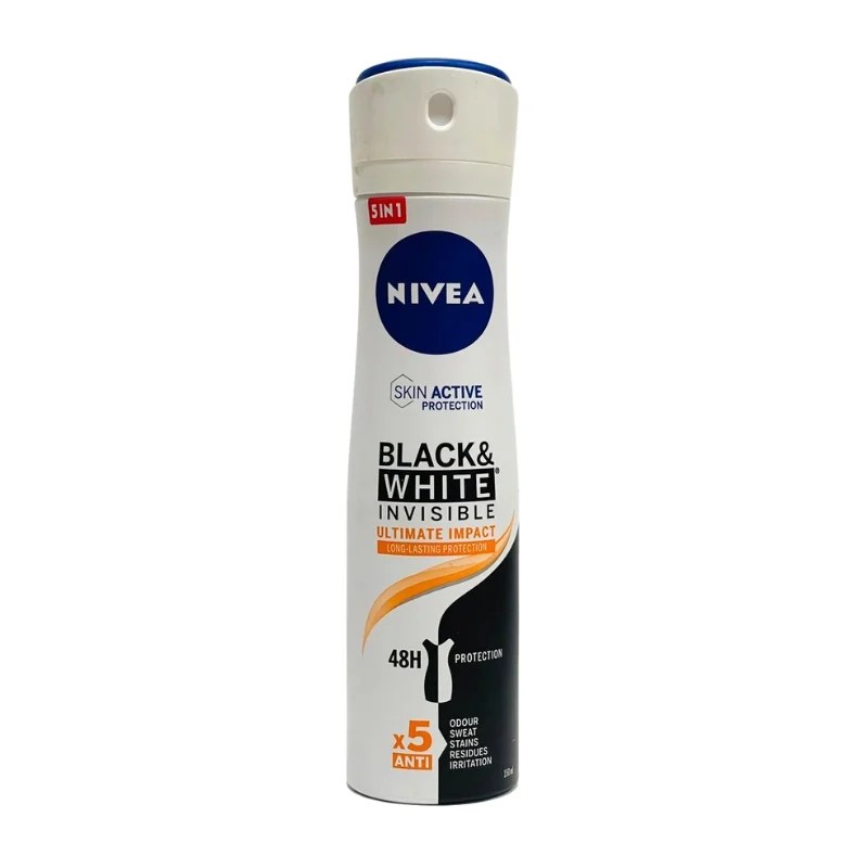 Nivea Black & White Invisible Ultimate Impact 48H Protection Deodorant Spray 150ml