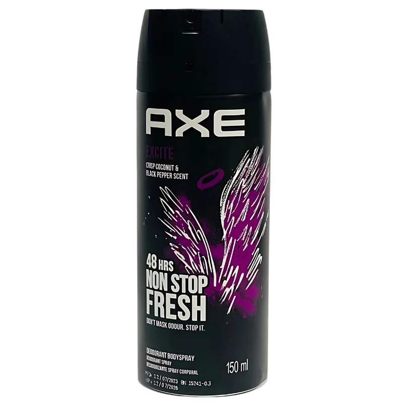 Axe Body Spray 48 Hour Non-Stop Fresh – EXCITE 150ml (Made in South Africa)