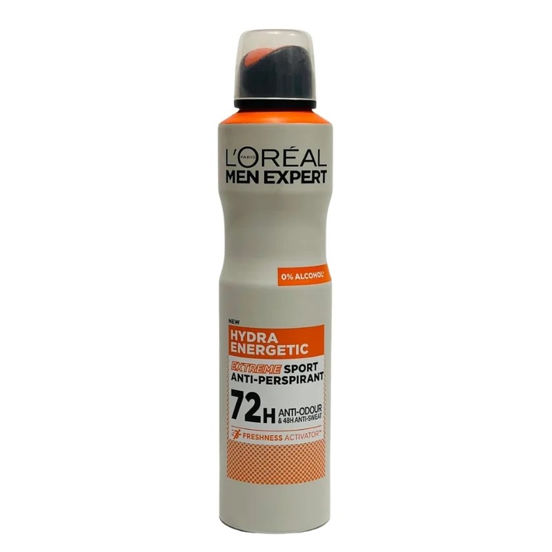 Loreal Men Expert Hydra Energetic 72H Anti-Odour & 48H Anti-Sweat Anti-Perspirant Deodorant Spray 250ml