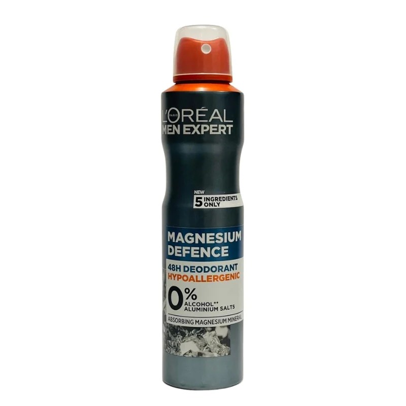 Loreal Men Expert Magnesium Defence 48H Hypoallergenic Deodorant Spray 250ml