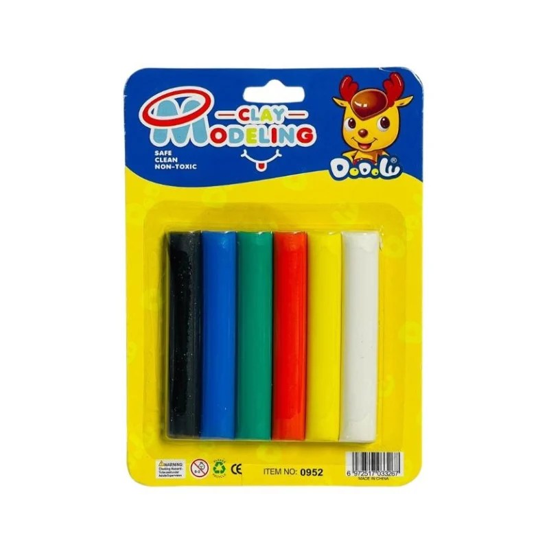 6 Colours Non-Toxic Modelling Clay