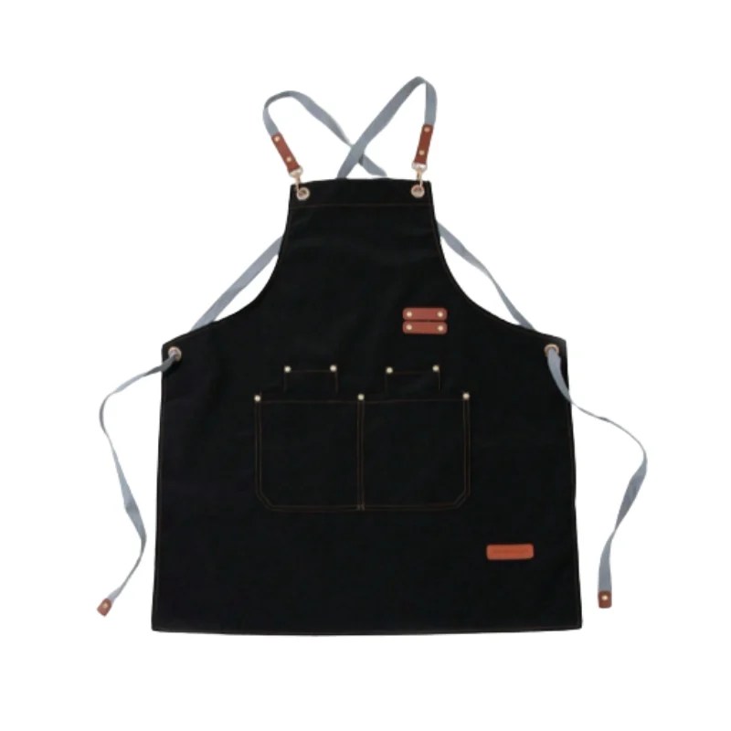 Professional Chef Apron with Double Pocket & Knife Holder (Random Colours)