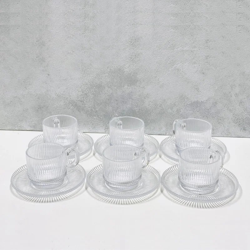 Yujing 12 Pcs Coffee Cup & Saucer Set 100ml – YJ-107