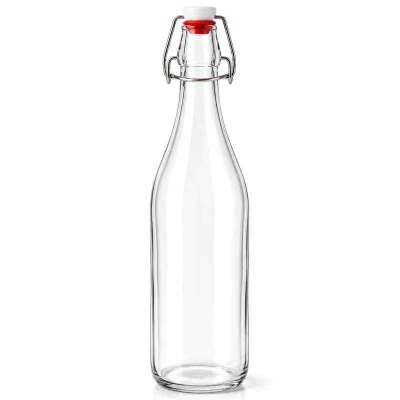 Swing Top Clear Glass Bottle 1L – 1156-29