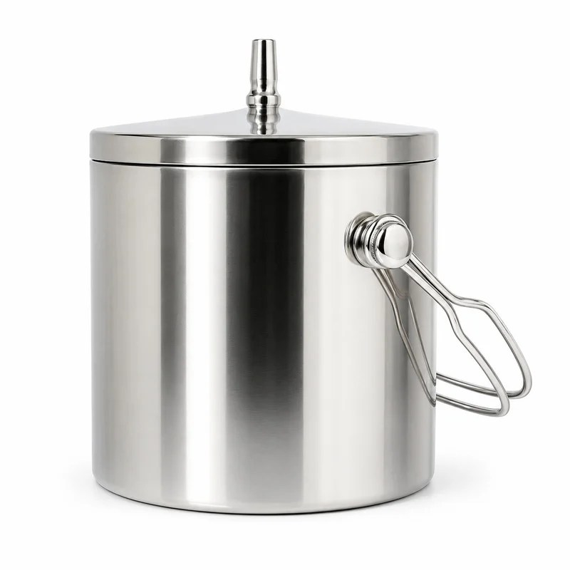 Ice Bucket 1.4L – Heavy Duty Stainless Steel With Lid