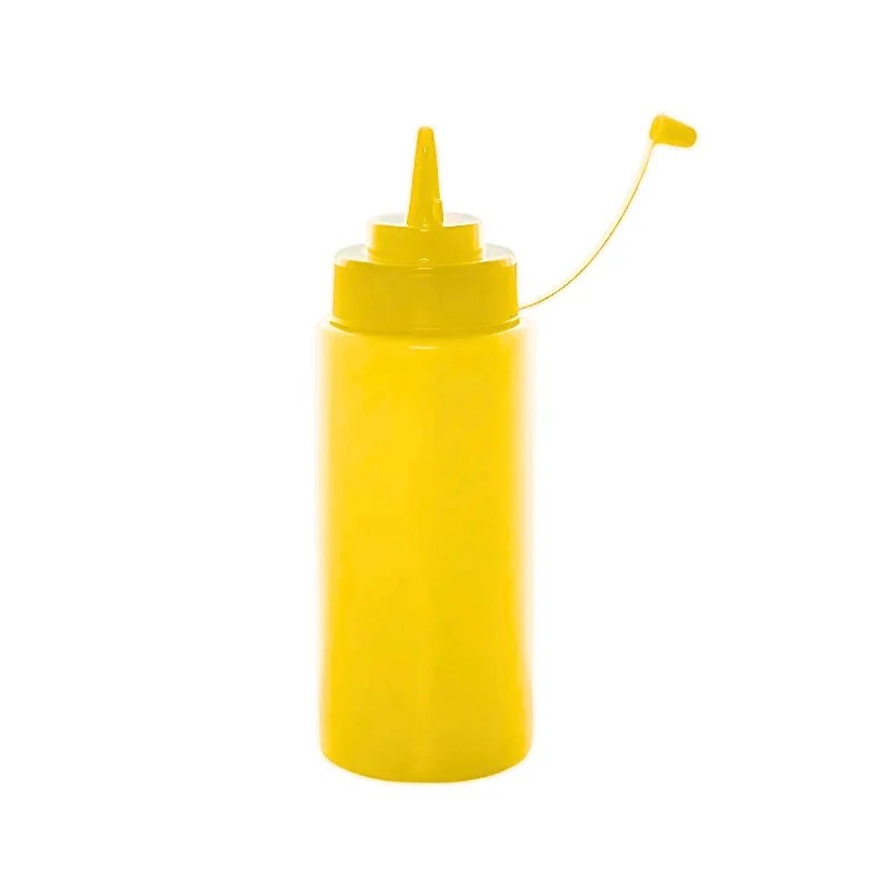 Plastic Sauce Bottle with Cap 450ml – Yellow Colour