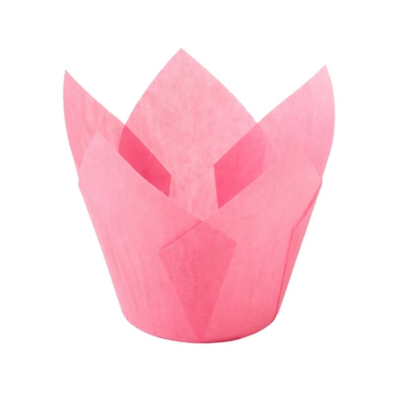 Diva Tulip Cake Case 5cm x 8cm – Pink (Single Pc)