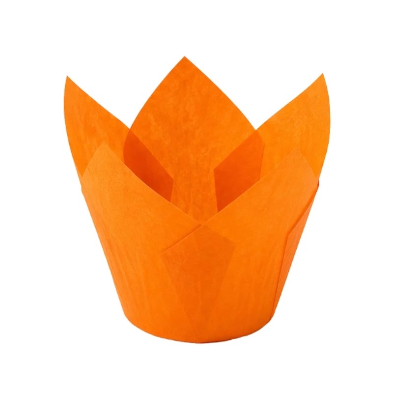 Diva Tulip Cake Case 5cm x 8cm – Orange (Single Pc)