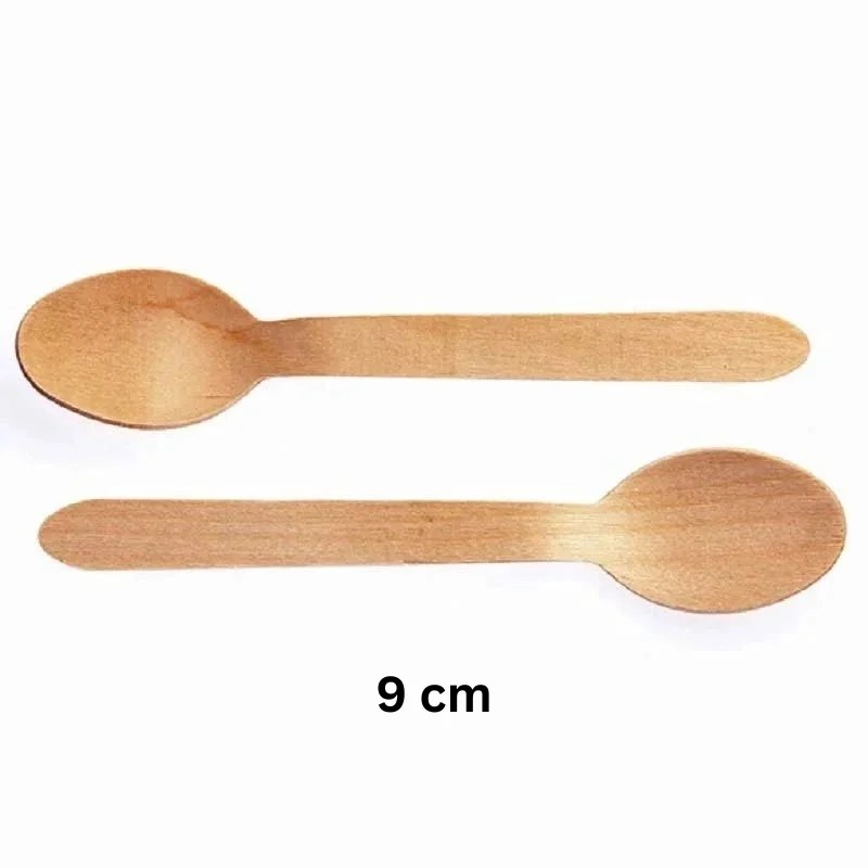 Wooden Spoons (9cm) Premium Food Grade – 10 Pcs Pack