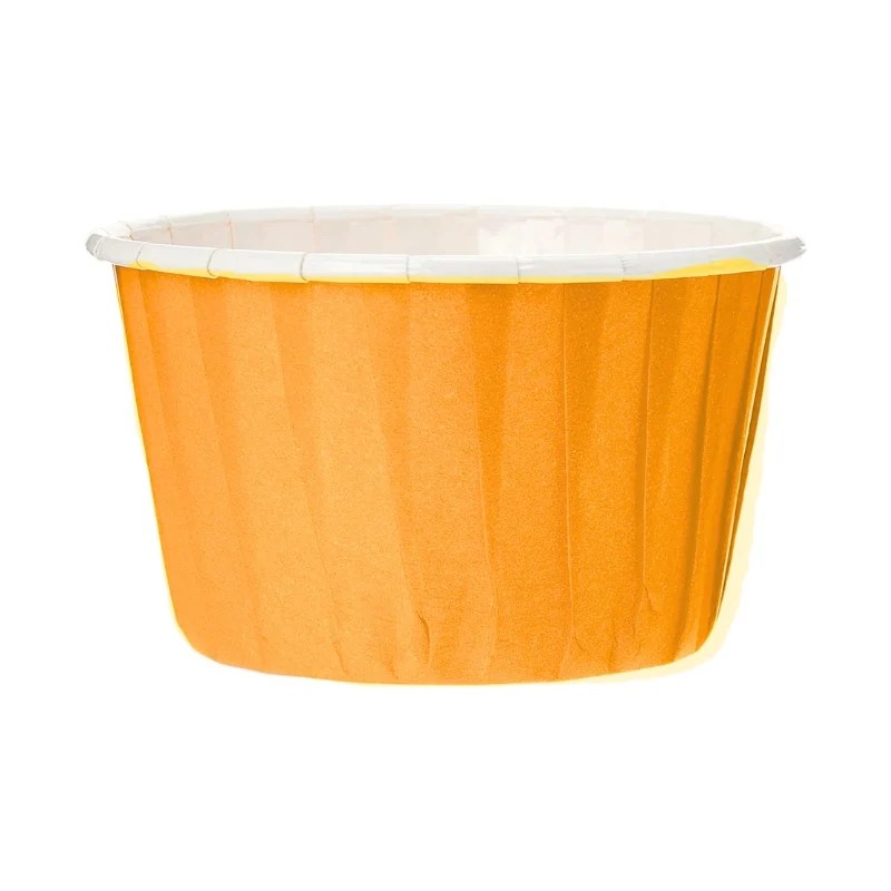 Roll Rim Cupcake Cup 5cm x 4cm – Orange (Single Pc)