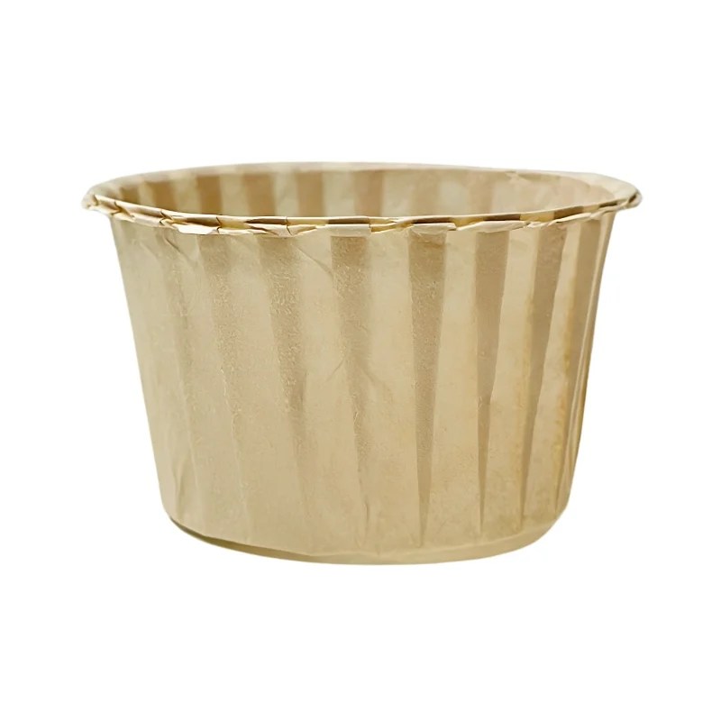Roll Rim Cupcake Cup 5cm x 4cm – Brown (Single Pc)