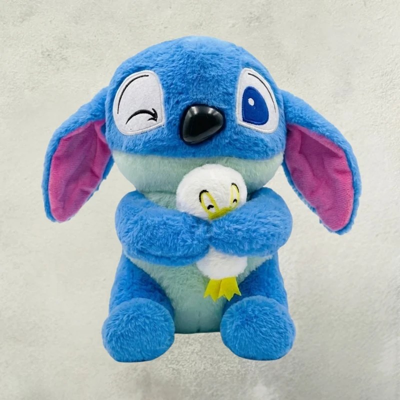 Stitch Holding Duckling Plush Soft Toy 22cm