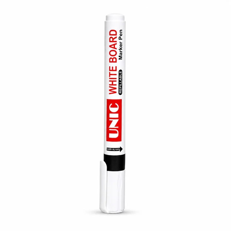 Unic Whiteboard Refillable Marker Pen – Black Colour