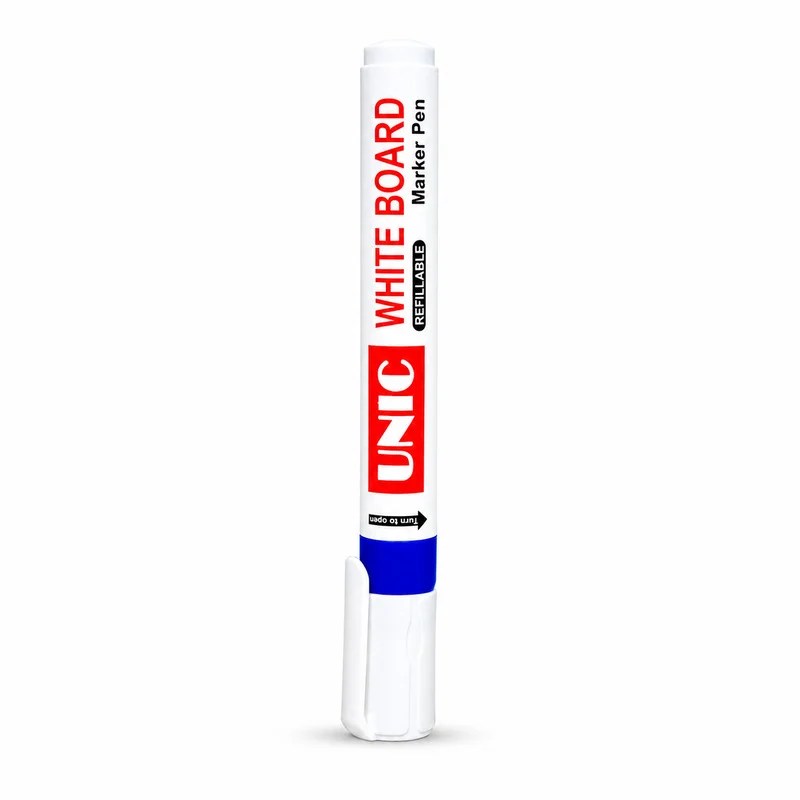 Unic Whiteboard Refillable Marker Pen – Blue Colour