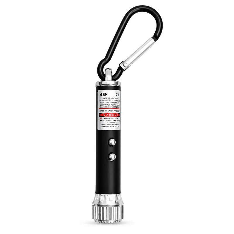 8-in-1 Laser Pointer Keychain (Random Colours)