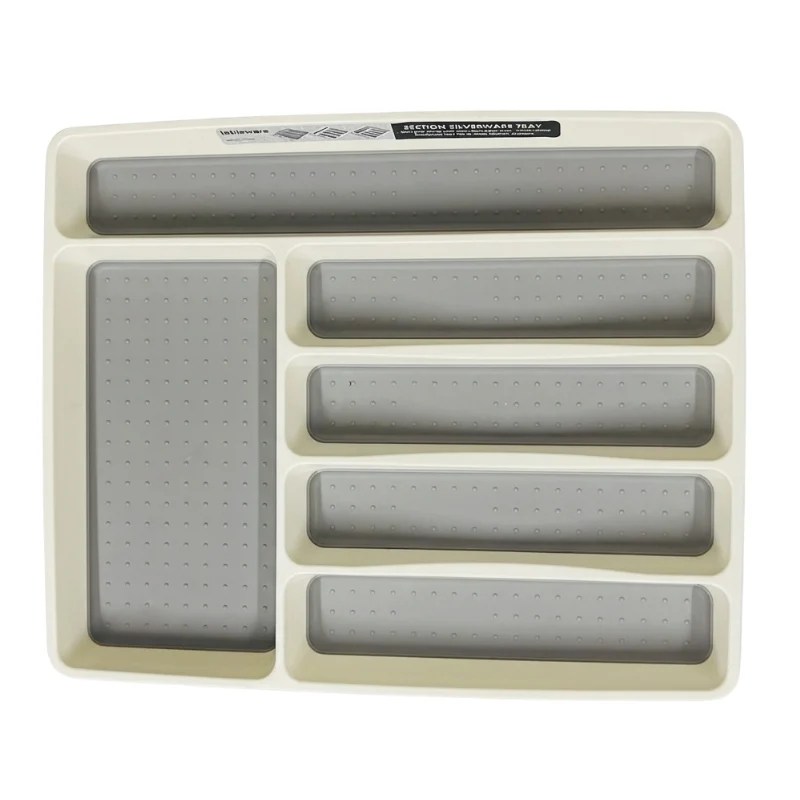Premium Quality Non-Slip Cutlery Tray – 6 Compartments – 0056-20