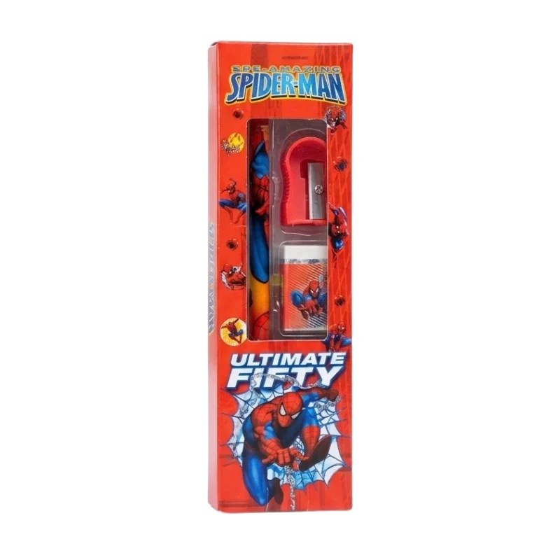 5 Pcs Spiderman Theme Stationery Set