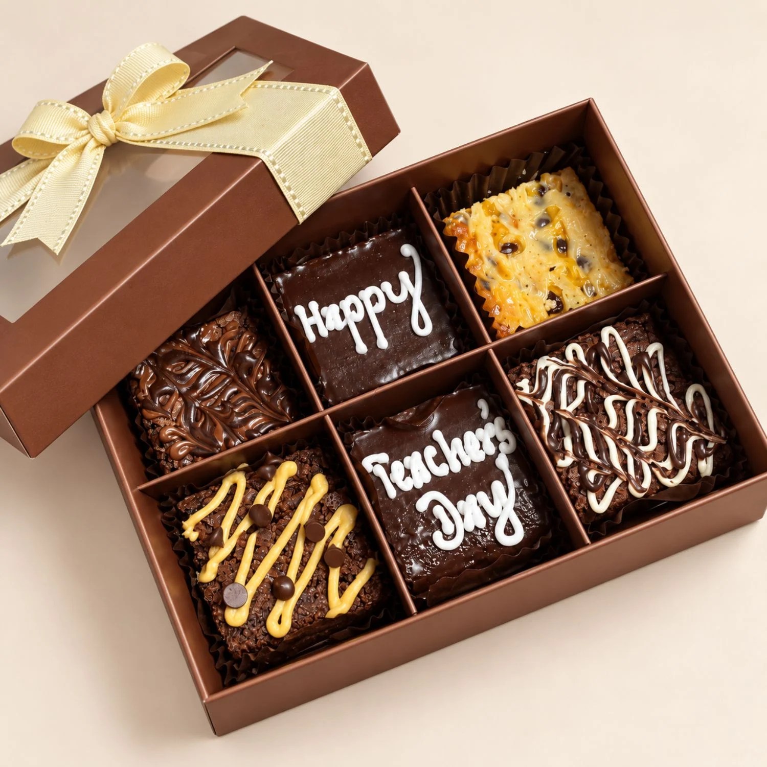 Brown Gift box – Teacher’s Day Brownies