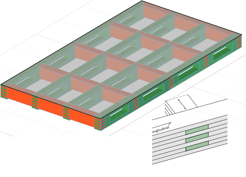 2-ways glulam floors