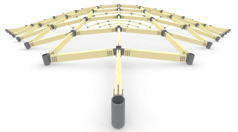 A Parametric Framework for Modelling the Influence of Semi-Rigid Connections on Unbraced Timber Gridshell Behaviour