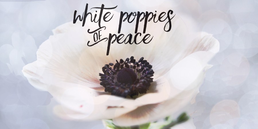 white poppies of peace Tree of Opals header image