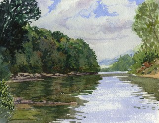 river wye valley paint painter rob adams water rivers watercolor down herefordshire snatched chance spot perfect way