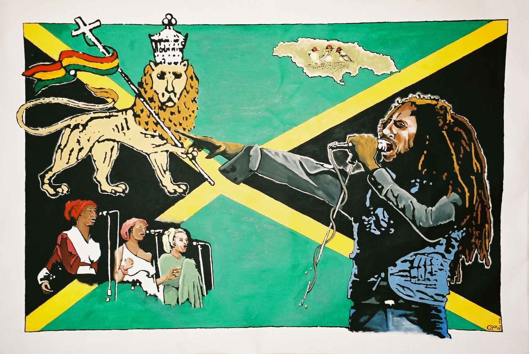 bob marley animated