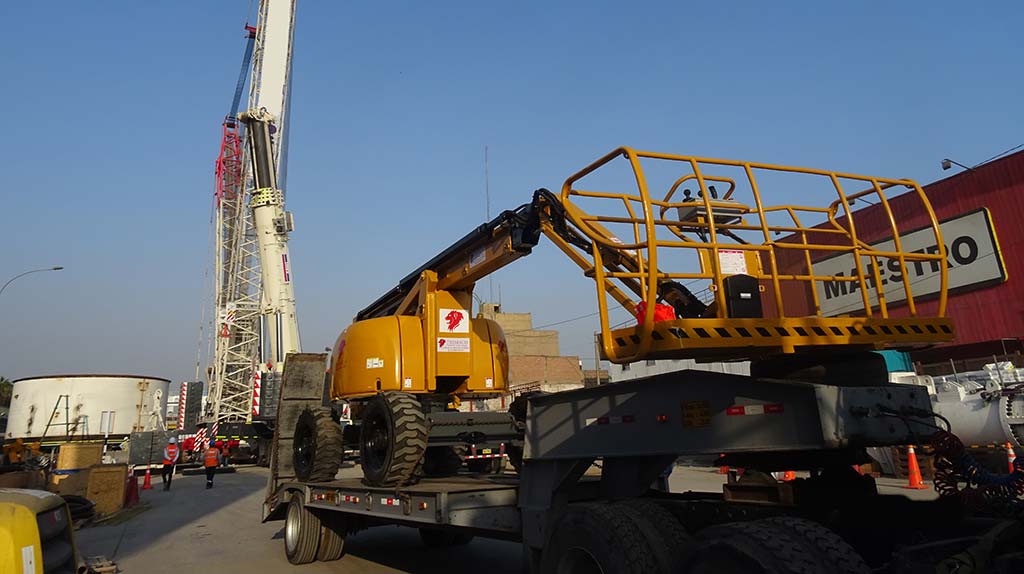 manlift en obra 2