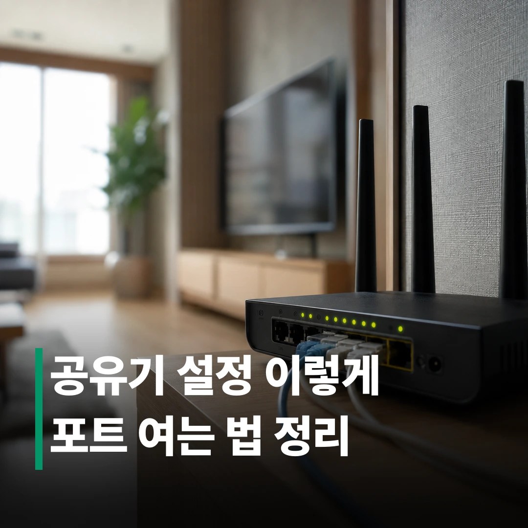 공유기 포트포워딩 설정 방법 완벽 정리