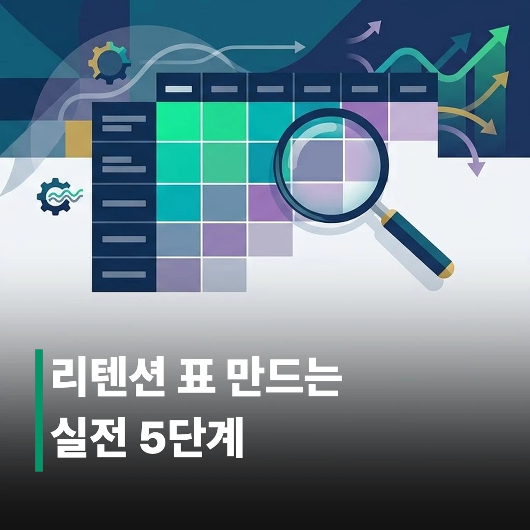 코호트 분석 하는 방법: 리텐션 표 만드는 5단계