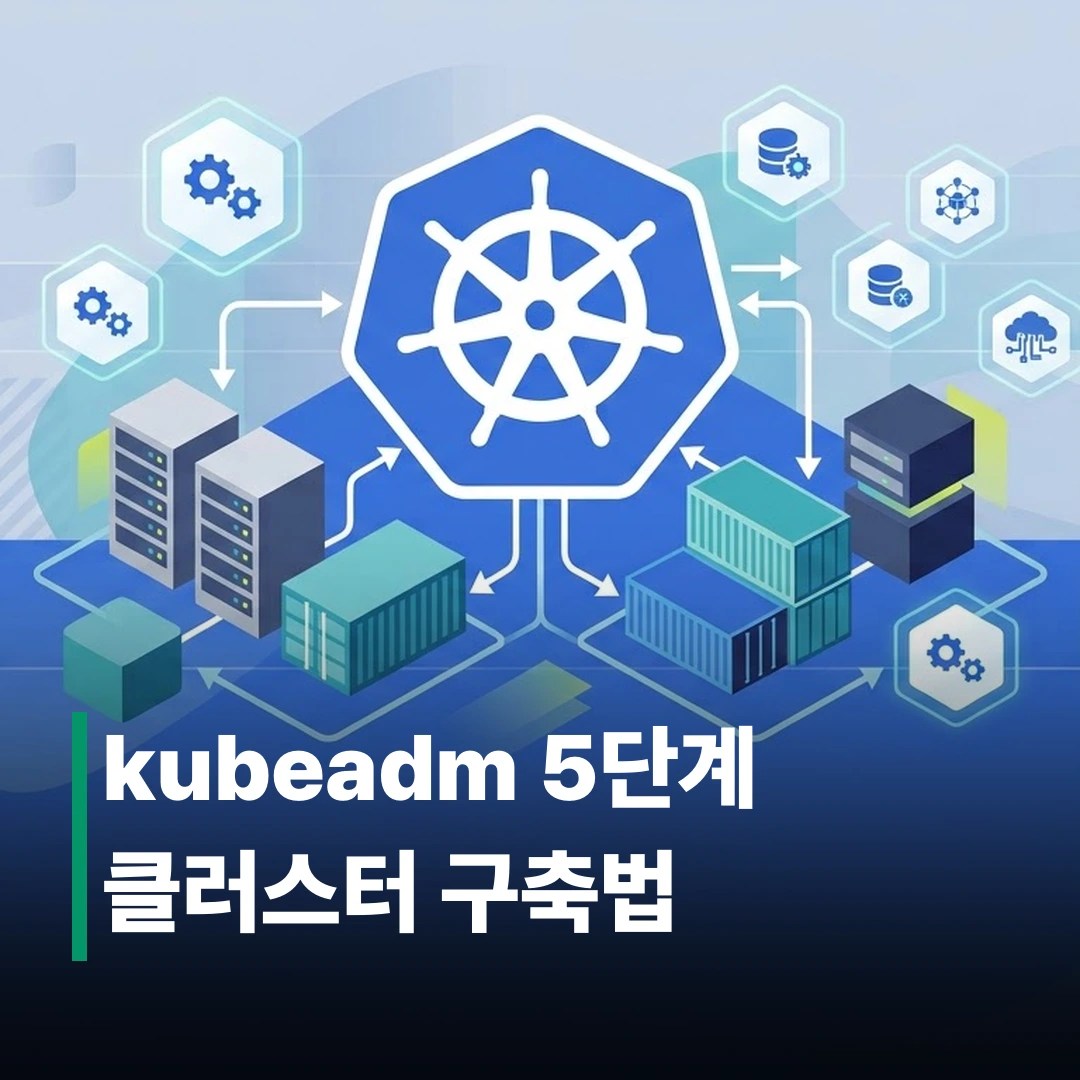 쿠버네티스 클러스터 구축하는 법, kubeadm 5단계