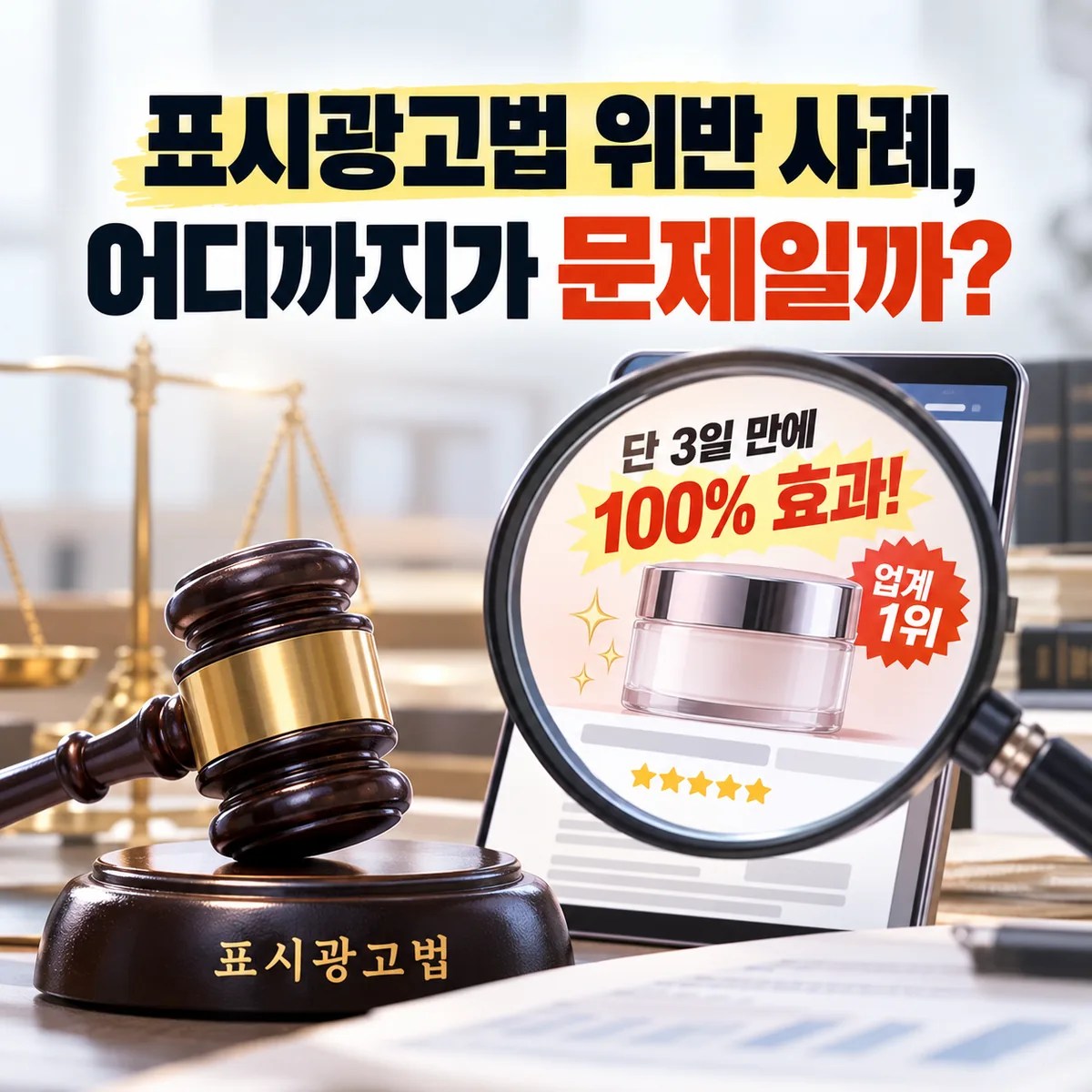 표시광고법 위반 사례, 어디까지가 문제일까?