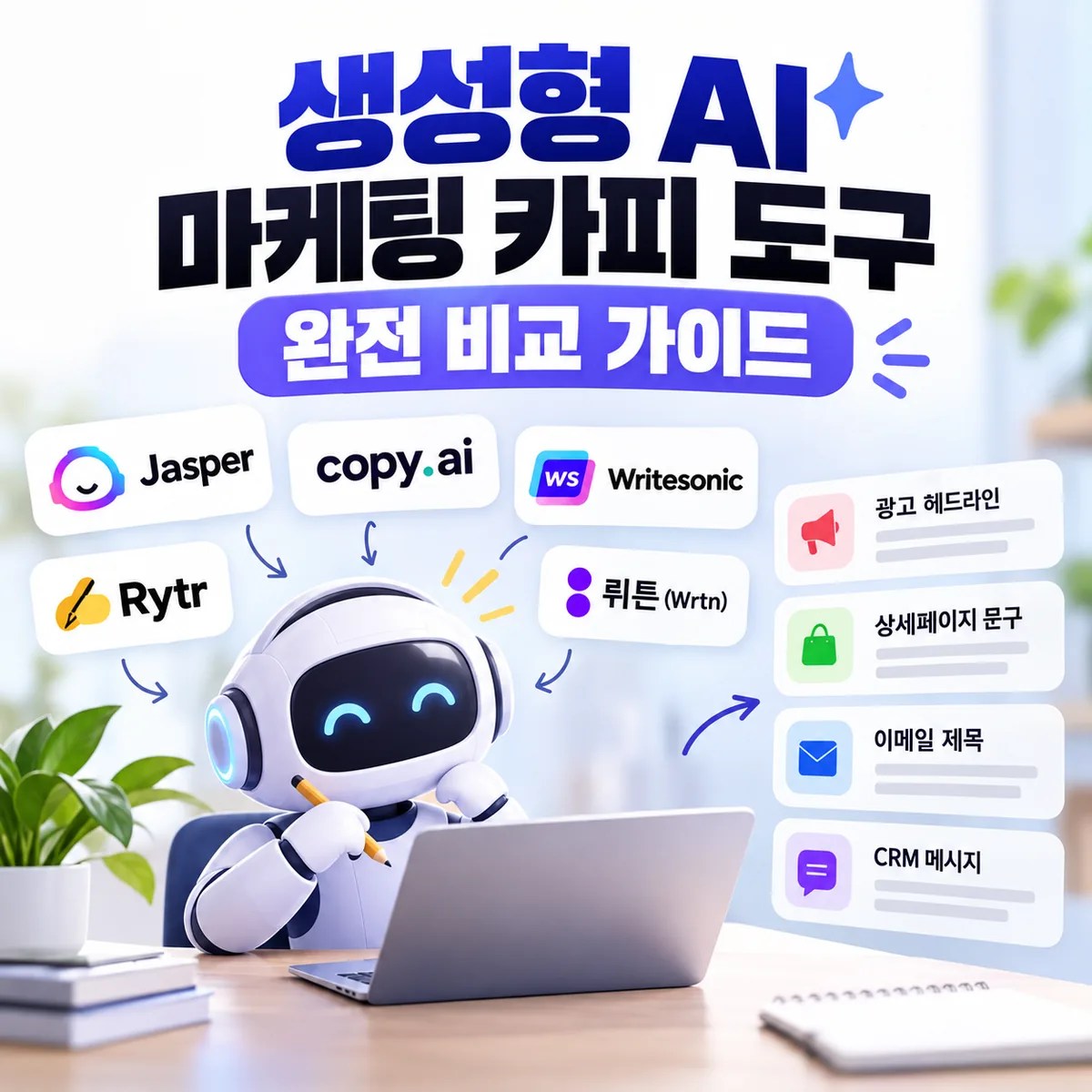생성형 AI 마케팅 카피 도구 완전 비교 가이드