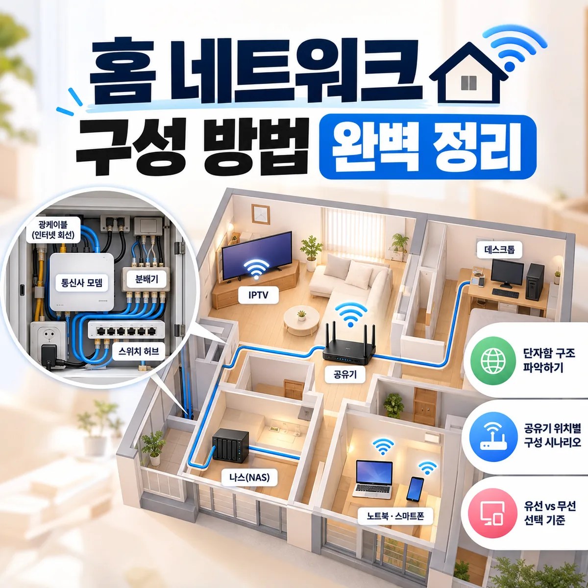 홈 네트워크 구성 방법 완벽 정리