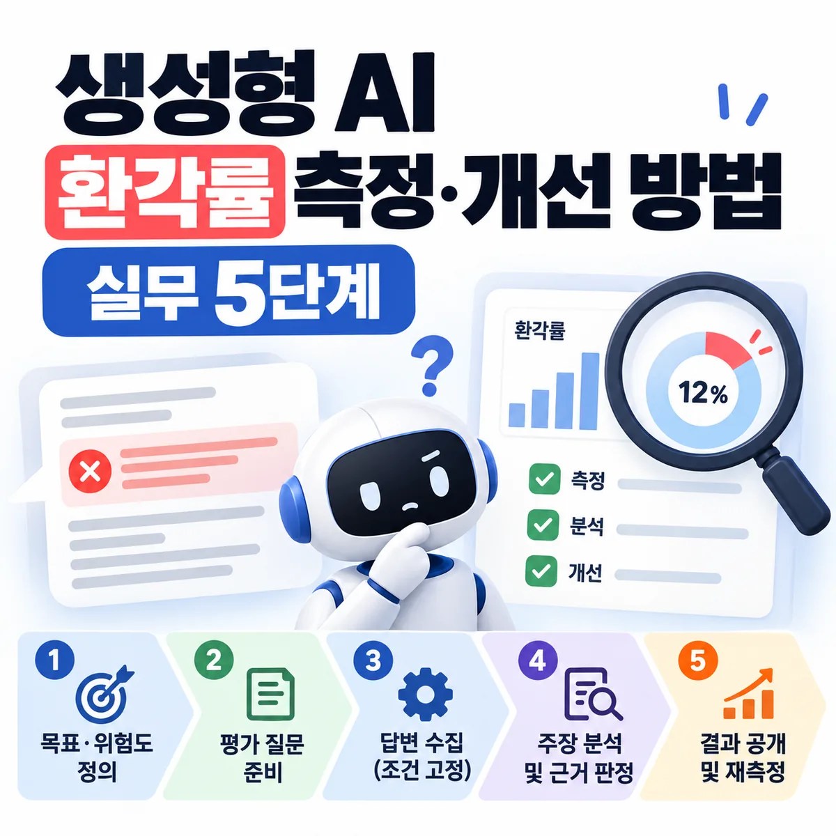 생성형 AI 환각률 측정·개선 방법: 실무 5단계