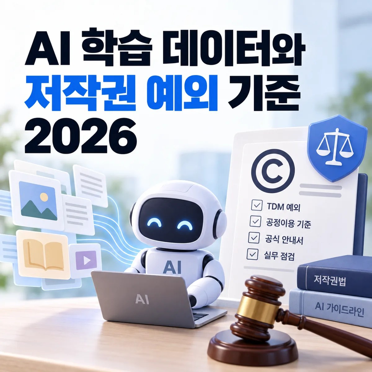 AI 학습 데이터와 저작권 예외 기준 2026