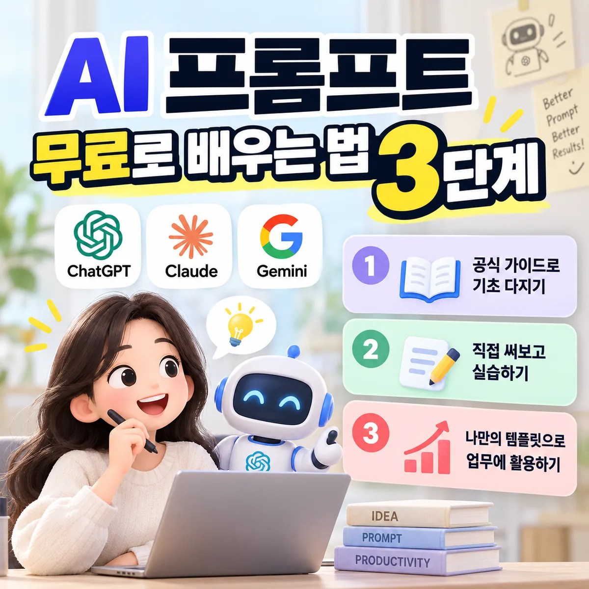 AI 프롬프트 무료로 배우는 법 3단계