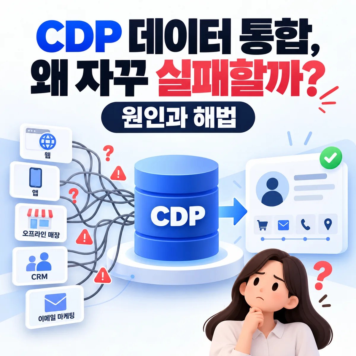 CDP 데이터 통합, 왜 자꾸 실패할까? 원인과 해법