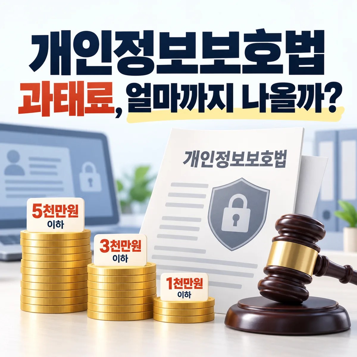 개인정보보호법 과태료, 얼마까지 나올까?